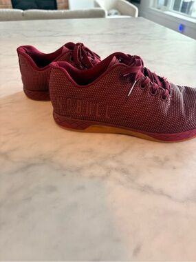 NOBULL Maroon Knit Training Shoes with Gum Sole